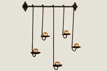 Iron Hanging Wall Bar & Candle Holder - Buy Candle Holder