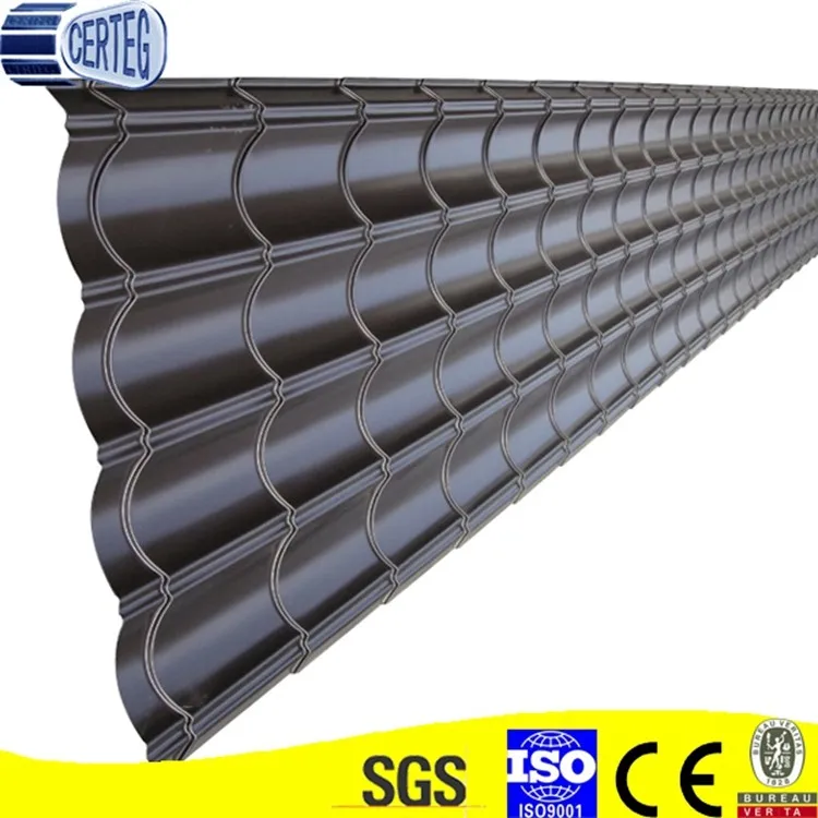 plastic material raw qatar High Material Roof Plastic Coated Color Corrugated