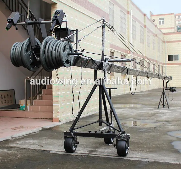 POWERKAM 1200 cm /39 ft heavy duty camera crane arm with 3-ais motorized dutch head for ma 15 kg