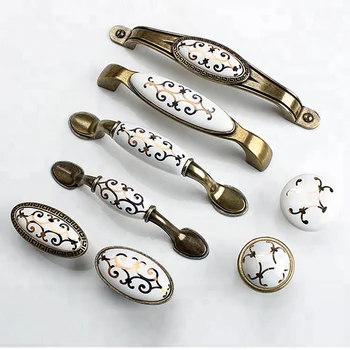 Korean Style Creative Ceramic Vintage Bronze Drawer Antique Korean Style Creative Ceramic Vintage Bronze Drawer Antique Furniture Handles S And Zinc Cabinet Handle