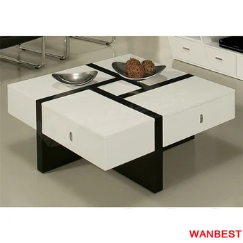 Modern Square Artificial Stone Living Room Center Coffee Tea Table Product On
