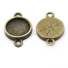 Fashion Metal Round Square Oval Rectangle Heart Pendant Tray Cabochon Pendant Setting