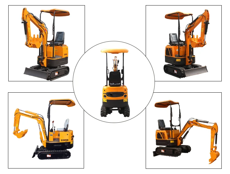 Xiniu Mini Excavator XN08 Rhinoceros Micro Excavator XN08 Trench Digger Mini Excavator 800Kg
