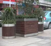 modern outdoor wood square Wholesale big large wooden planter pots outdoor tall wholesale planters and pots