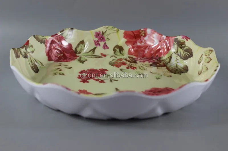 Flower Shaped Melamine Fruit Plata & Dishes