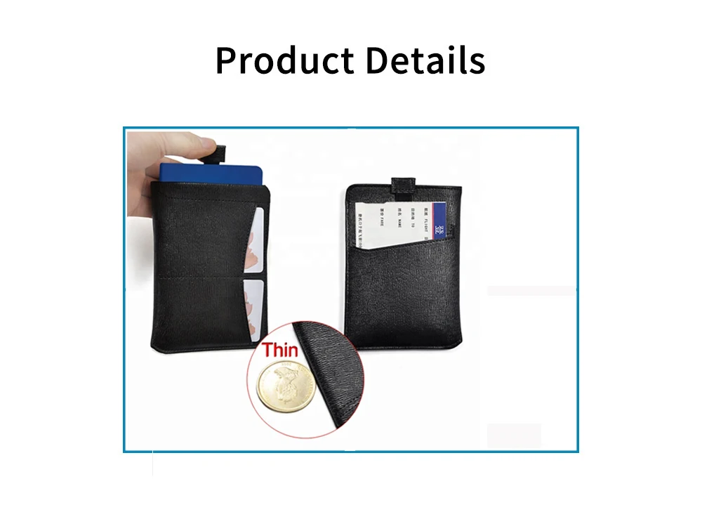 Iso Bsci Factory Supplier Custom Passport Cover Case Wallet Rfid
