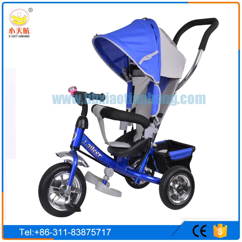 China supply cheap baby in ride on car tricycle with push handle