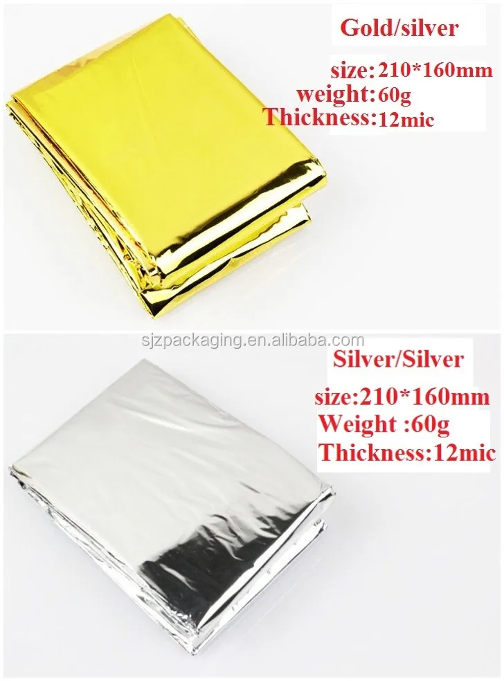 250 De Secours Espace Thermal Mylar Blankets 84x52