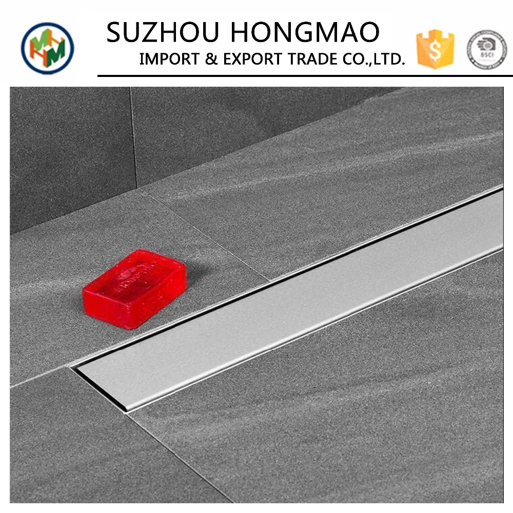 Heißer Verkauf Dusche Bad kanal bodenablauf/lang linear edelstahl