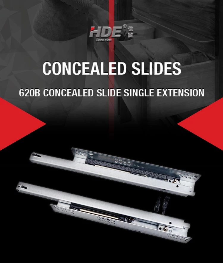Top Selling Telescopic Adjustable Metal Box Concealed Drawer