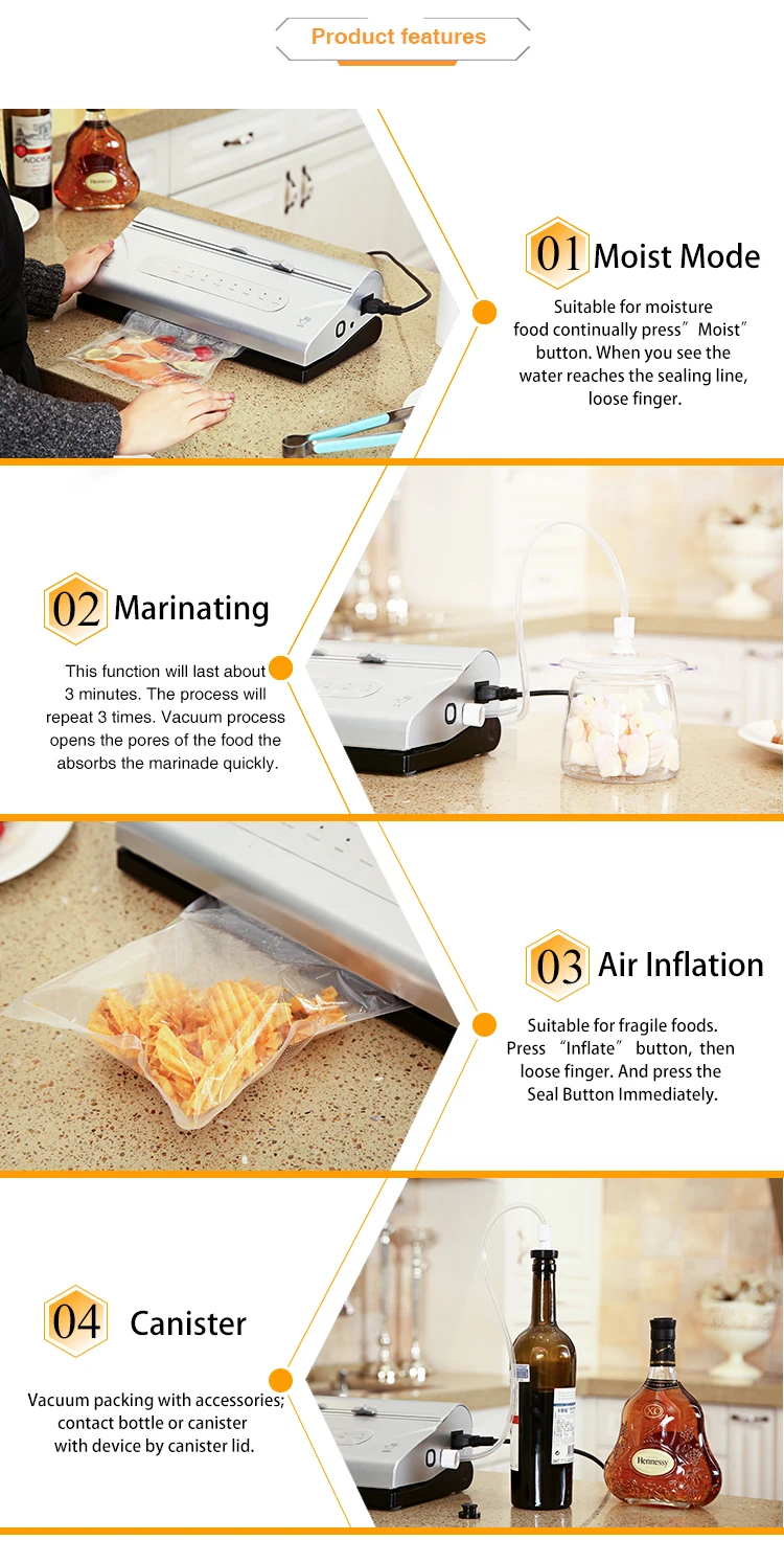 High quality Hot Sale Multifunctional Household Food Vacuum Sealer Machine For Keep Fresh