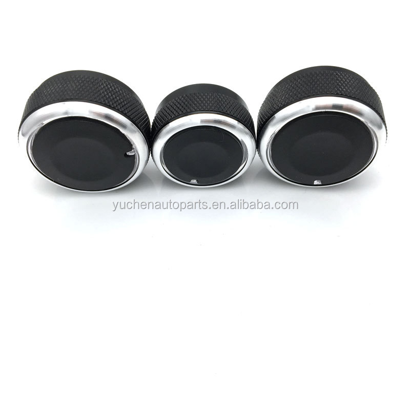 Yuchen 3pcs/set Car Air Conditioning Knob Ac Knob Heat Control Switch