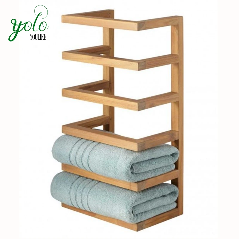 Bathroom Accessories Hanging Bamboo Display Bath Tub Wood Towel Hanging Bamboo Display Bath Tub Wood
