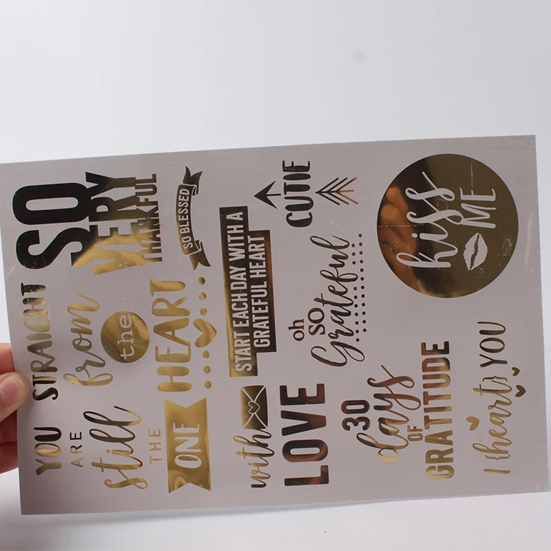 Color Gold Foil Rub On Transfer Sticker Buy Rub On Sticker,Rub