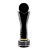 Popular Color Printing Pickling Blank Crystal Custom Trophy With White Crystal Base