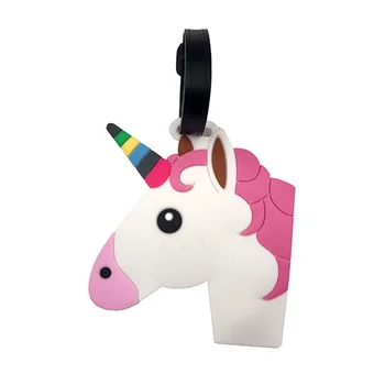 unicorn luggage tag