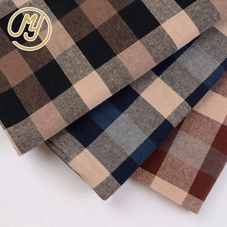 Wholesale New Fashion Woven Yarn Dyed Plaid Japanese Cotton Fabric For Shirt