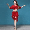 Arabic Belly Dance Costumes Women Top + Skirt Ladies Belly Dance Clothes Cheap Sexy Belly Dancer Costume Practice Wear XQ1212