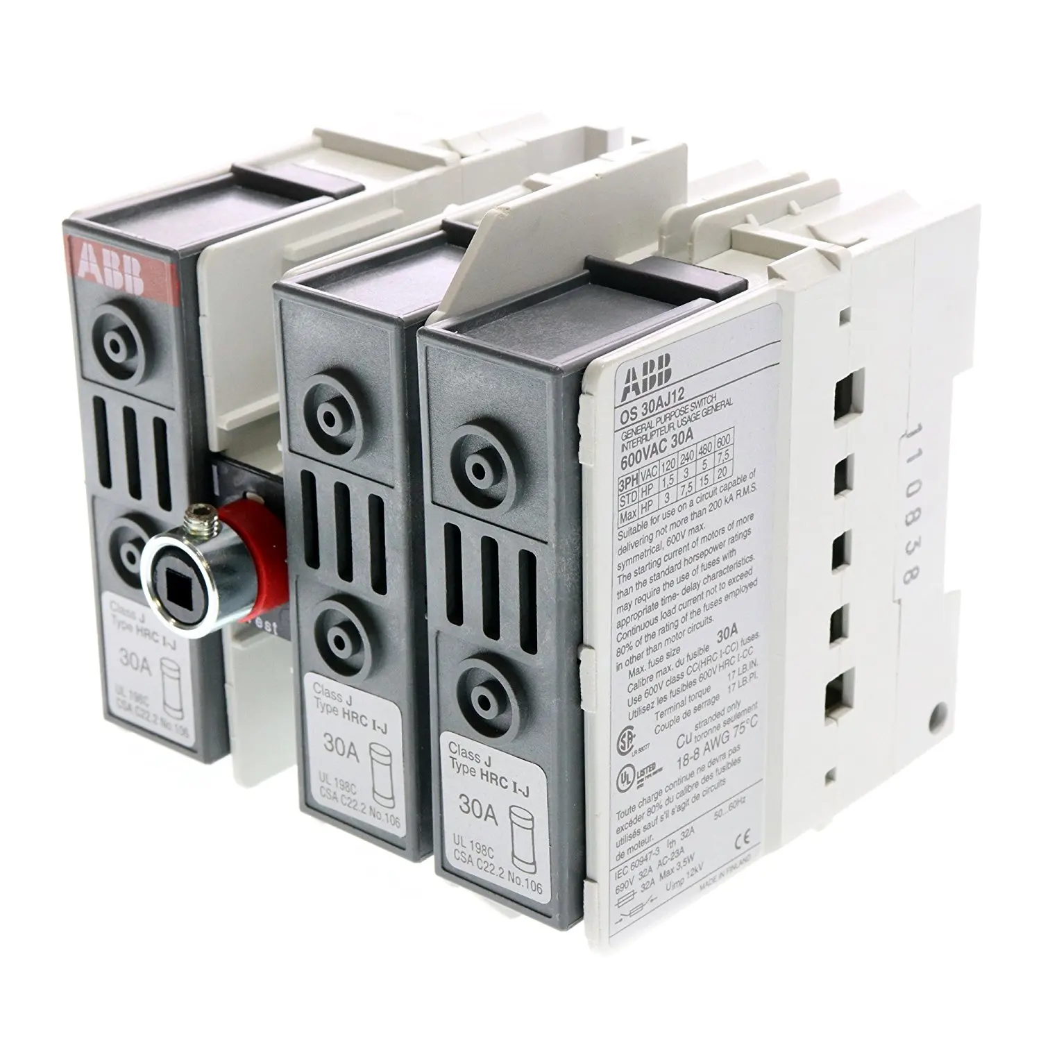 Leviton MS4X-302 30A 600V Starter//Disconnect NEMA 4X Watertight