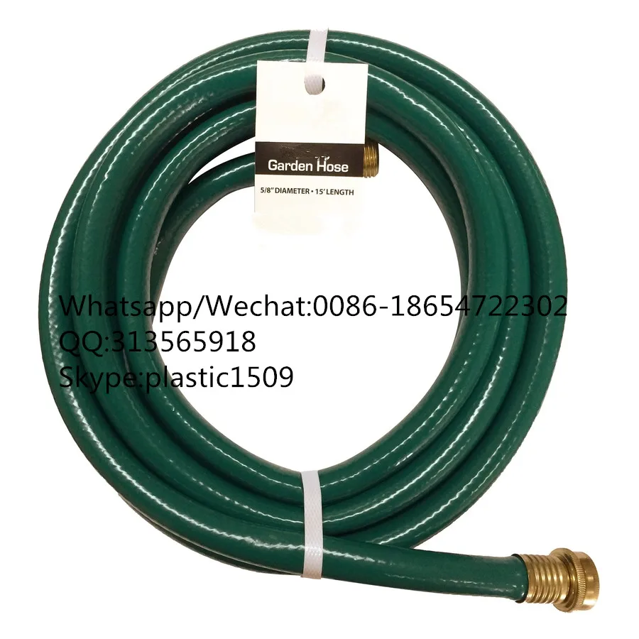 Cheap Watering Irrigation Green Color Pvc Garden Hose With Plastic