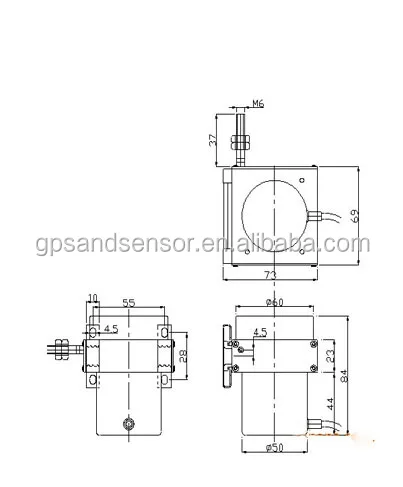 Wire Rope Displacement Sensor Wys-S-2a-300mm - Linear Position Control