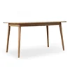 Solid wood rectangle table modern simple white oak table hotel household dining table
