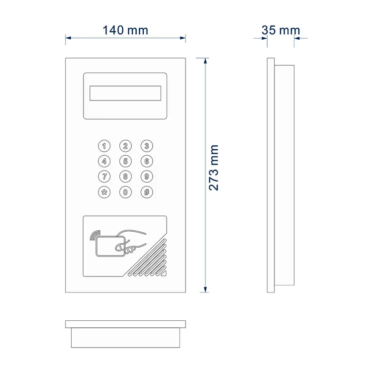 apartment audio door phone system