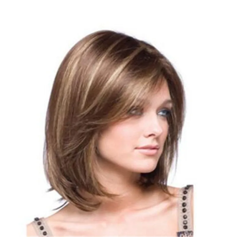 ladies short blonde wigs