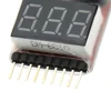 1-8S Lipo/Li-ion/Fe Battery Voltage 2IN1 Tester Low Voltage Buzzer Alarm Hot Selling