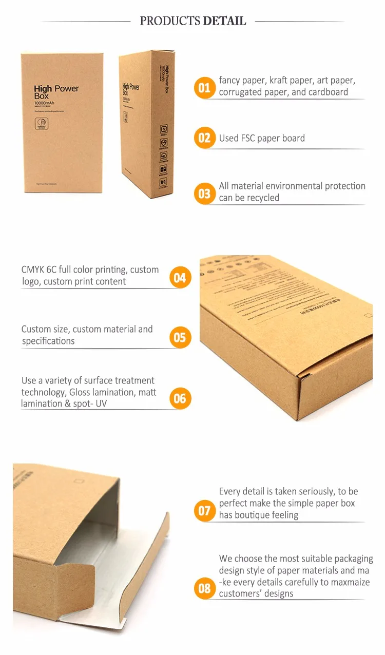 Manufacturer Folding Packaging Paper Box With Brown Kraft Paper Buy