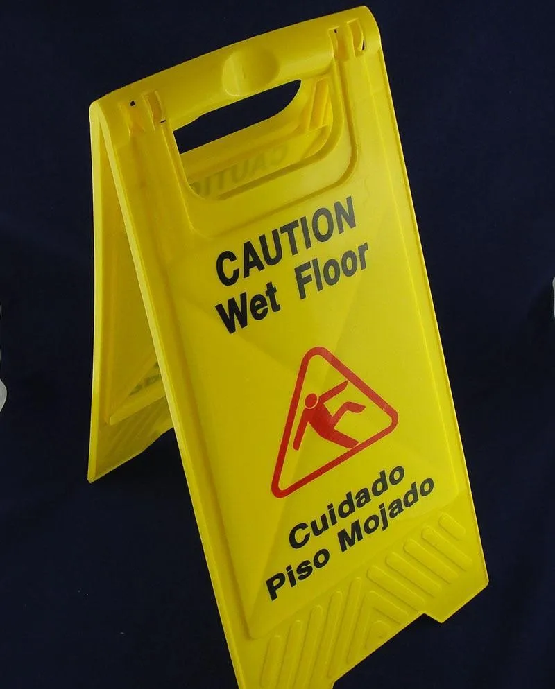 5 x Professional wet floor signs /'A/' frame wet floor sign warning on both sides