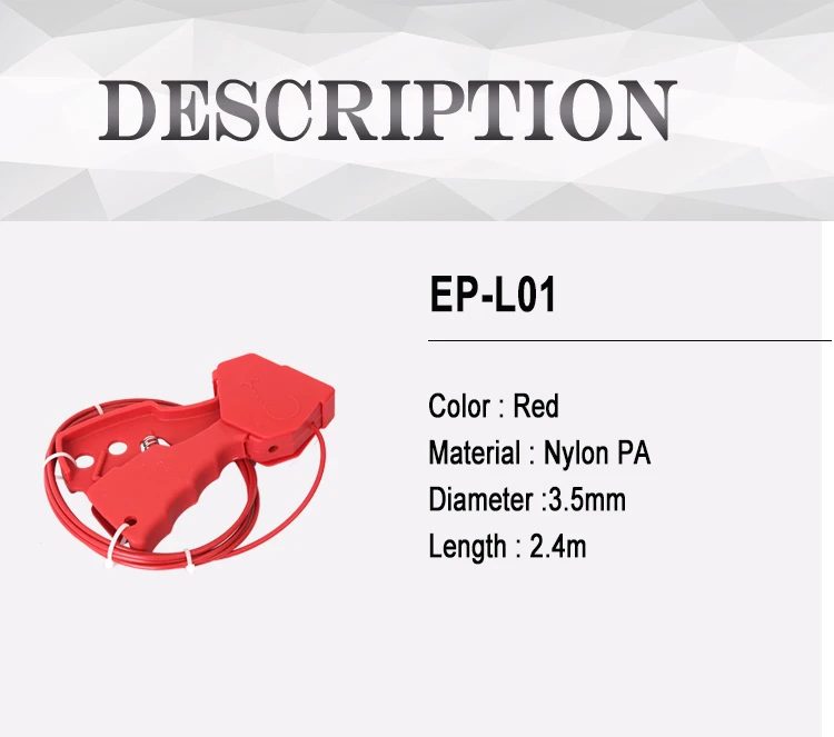 Security Cable Lock, Long Cable Wire Lockout