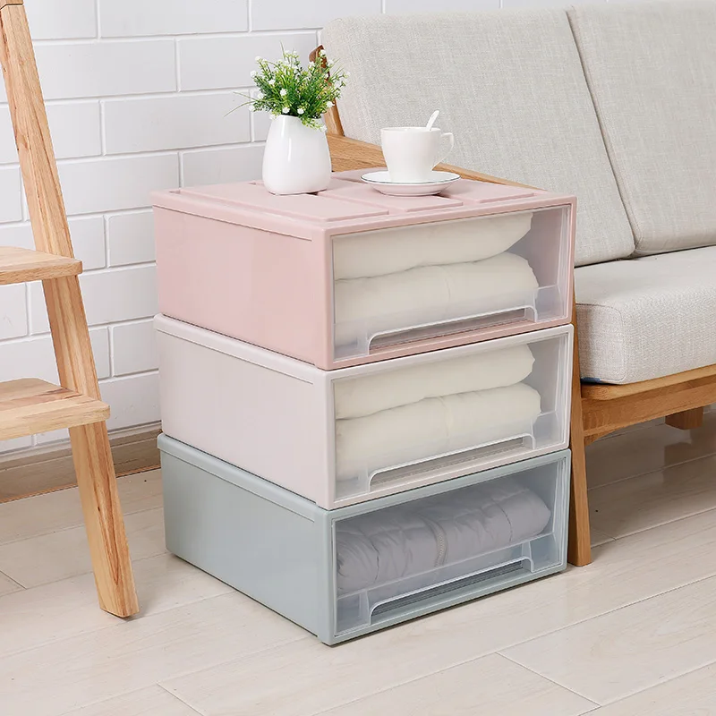 Hot Sale Stackable Drawer Storage Box Wardrobe Clothes Small Storage ...