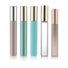 5ml 7ml 8ml 10ml 12ml 15ml Frost Gold Clear Blue Green Roll On Perfume Glass Bottle Essential Oil Bottle With metal Roller Ball