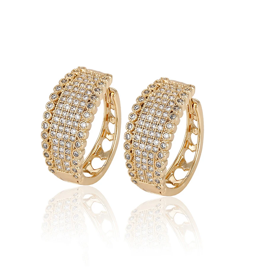92963-statement Jewelry 18k Gold Zircon 