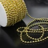 Gold Pearl Bead Roll Faux Pearls Beads String By the Roll 50 Meters