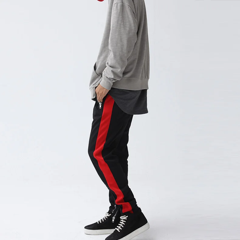 joggers with side stripe mens