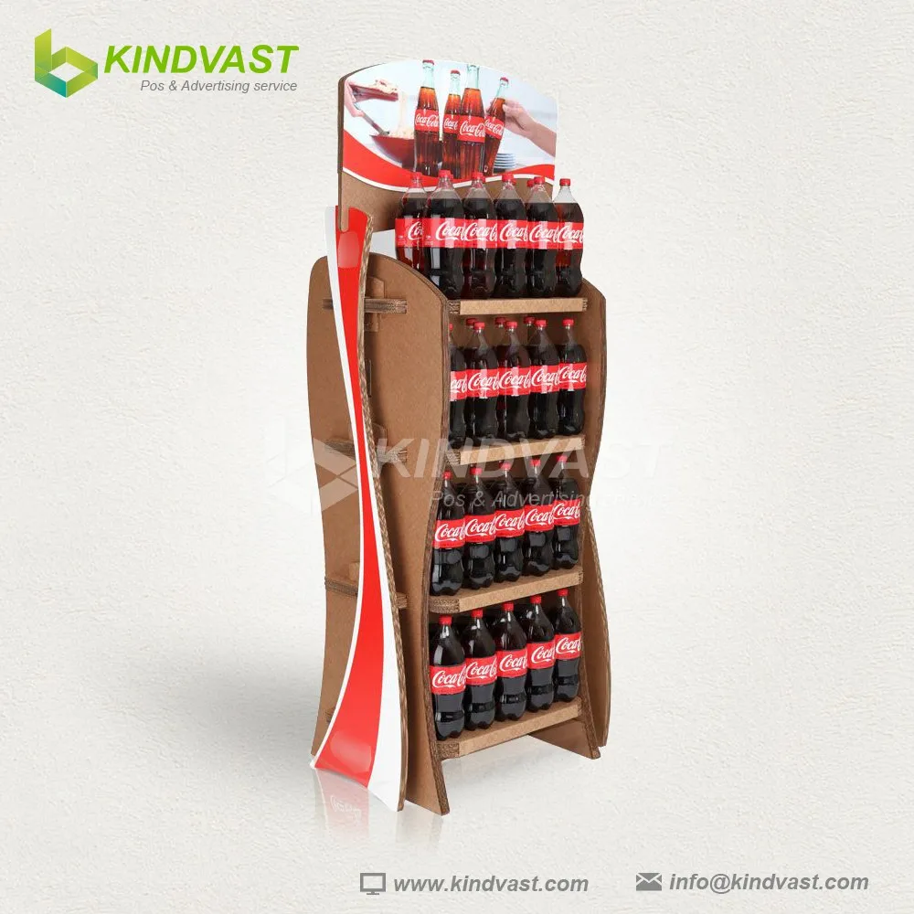 Coca Cola Baru Tampilan PenyanggaBiaya Murah Floor Shelf Tampilan