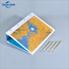 Gold Rivet binder plastic ring binder with A4 paper pocket, ring binder China factory manufacturer