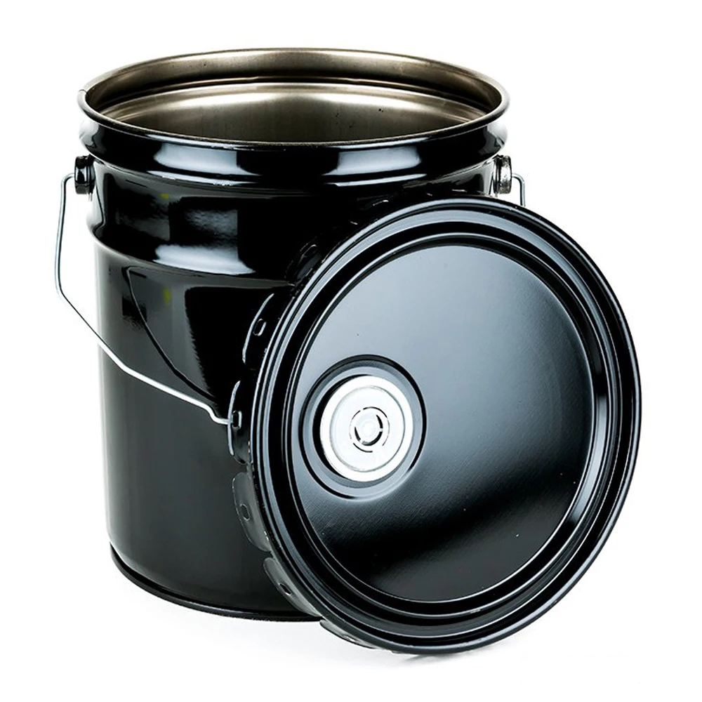 Download 20l Tinplate Metal Paint Bucket With Lug Lid Black Tin Drum For Packing Paint Oil Buy Tinplate Metal Paint Bucket 20l Tinplate Metal Paint Bucket With Lug Lid Black Tin Drum For Packing