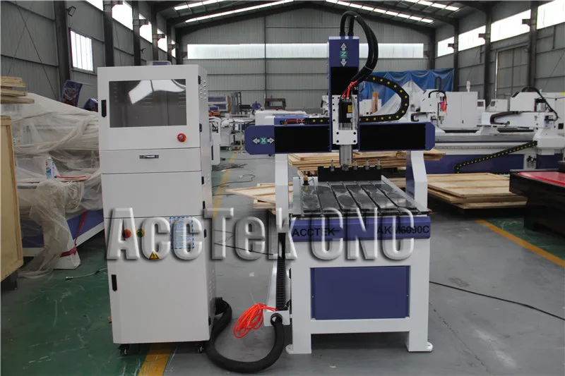 Wood Metal Milling Mould Making CNC Machine ATC CNC Router 6090 3 Axis For Sale With Auto Tool Changer