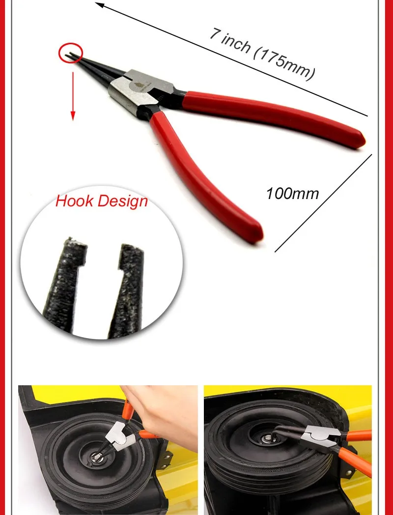 4 In 1 Internal And External Snap Ring Circlip Plier Simply Bearings Ltd - Foto 10