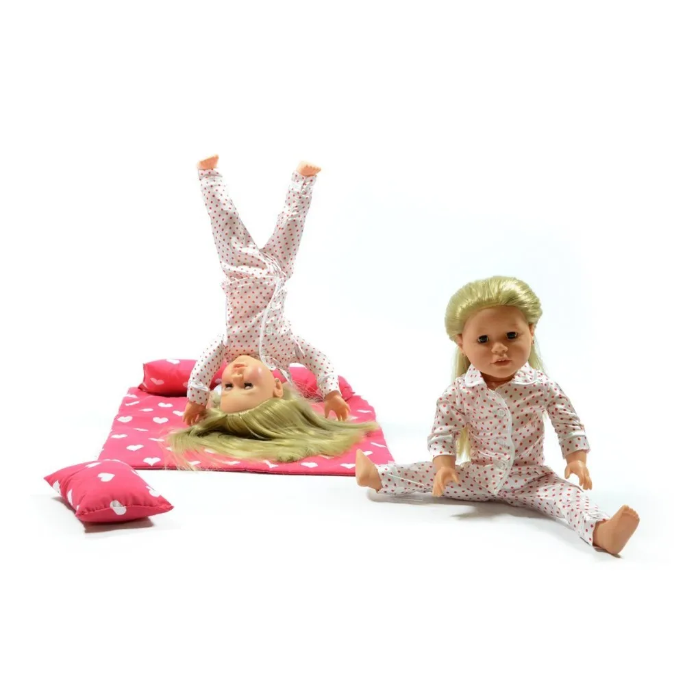 Fits 18 American Girl Dolls 3 Pillows and Sheet Reversible Floral Print Bedding Set with Comforter 18 Inch Doll Accessories