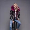 Down inner Warm Coat Real Fur Trim Customized Parka Jacket Winter