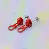 Wholesale stainless steel zipper earring studs men