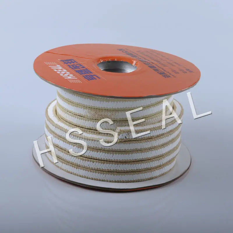 The Pipe Good Thermal Conductivity White Ptfe Packing With Kevlar Fiber ...