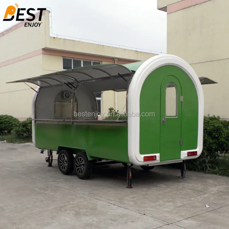 mobile food cart with frozen yogurt machine - 02