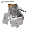 Restaurant Kitchen Equipment Stainless Steel Counter Top 1-Tank 1-Basket Continuous Fryer