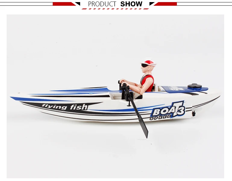 New Fashion High Speed Small Plastic Canoe Toy Rc Boat Model For Kids