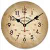Vintage Wooden Wall Clock Large Shabby Chic Rustic Kitchen Home Antique Style